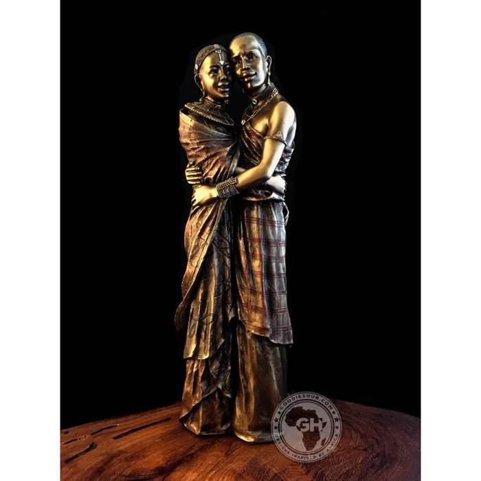 Moja African Figurine Bronze Sculpture
