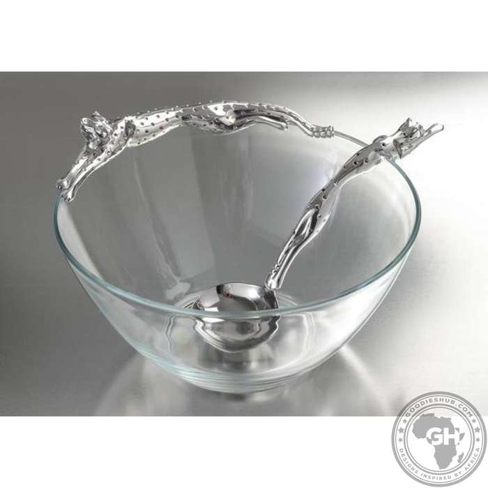 Dish 170mm Lying & Sauce Ladle Set - Cheetah Africa Collection - Diana Carmichael