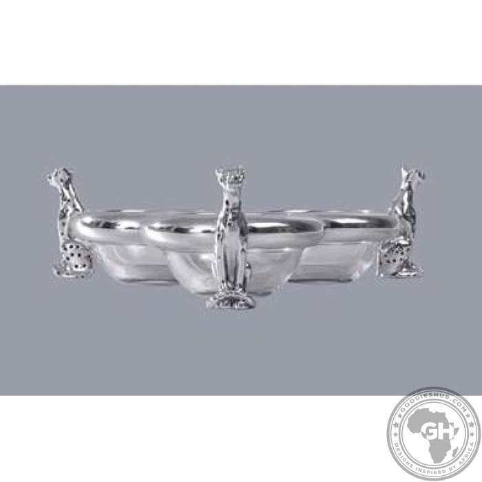 Dish Sitting 3 x 60mm - Cheetah Africa Collection - Diana Carmichael