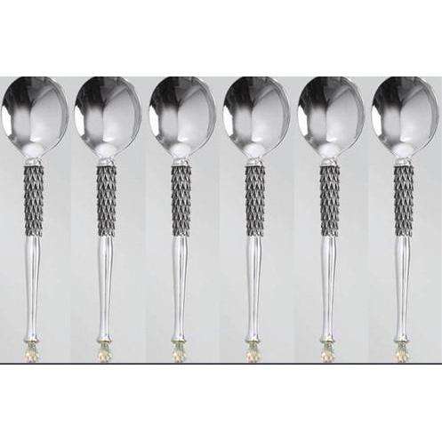 Soup Spoon Set of 6 - Crystal D' Afrique - Diana Carmichael