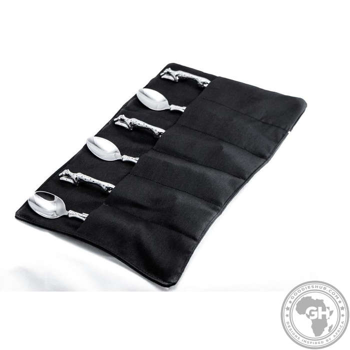 Teaspoon 155mm Set of 6 - Cheetah Africa Collection - Diana Carmichael