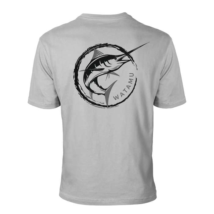 Watamu Marlin Grey Short Sleeves T-Shirt