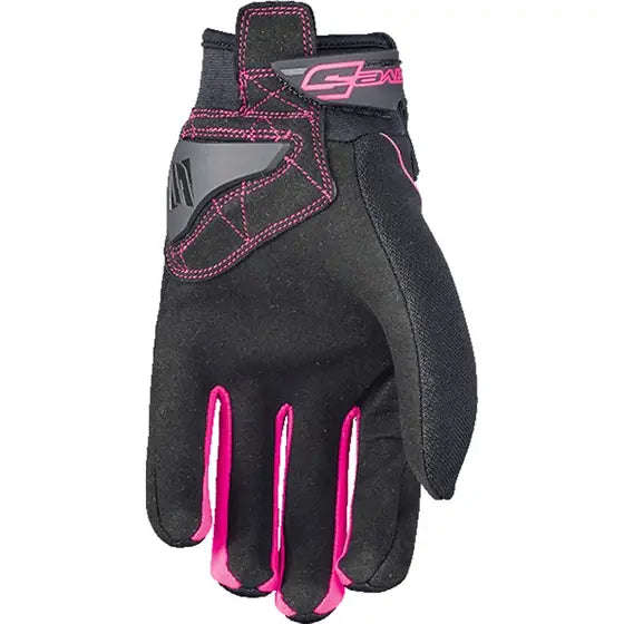 Five Gloves Globe Woman's Black/Pink Gloves