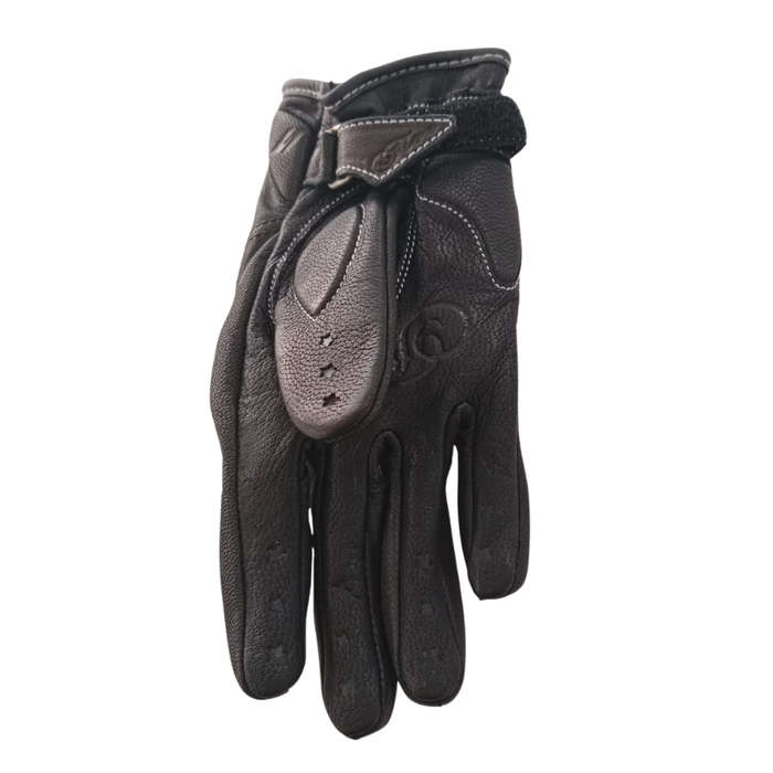 Five Gloves Stars Black Woman's Motorcycle Gloves