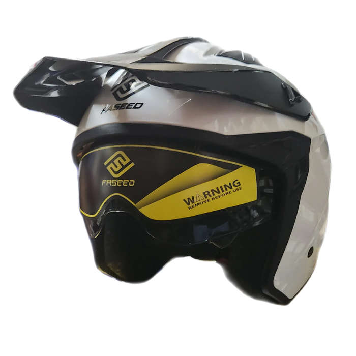 Faseed FS-X1 Open Face White Helmet