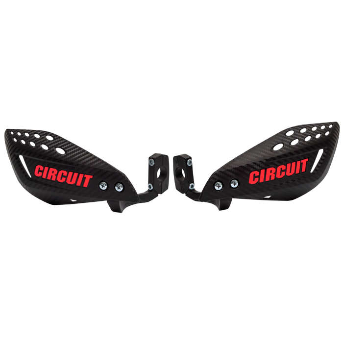 Circuit Equipment Carbon/Fluo Red Handguards