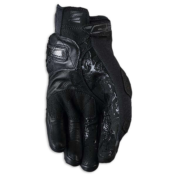 Five Gloves Stunt Evo Airflow Full Black Motorcycle Gloves
