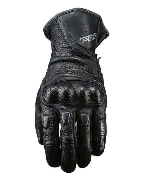 Five Gloves Urban Leather Black Motorcycle Gloves