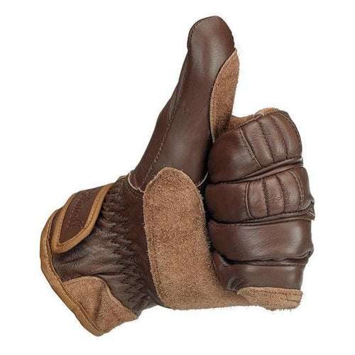 BILTWELL Work Chocolate Motorcycle Gloves