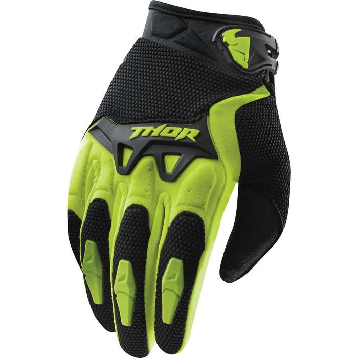 Thor Kids Spectrum Green/Black Gloves