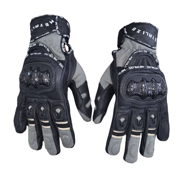 Metalize 261 Grey/Black Shorty Gloves