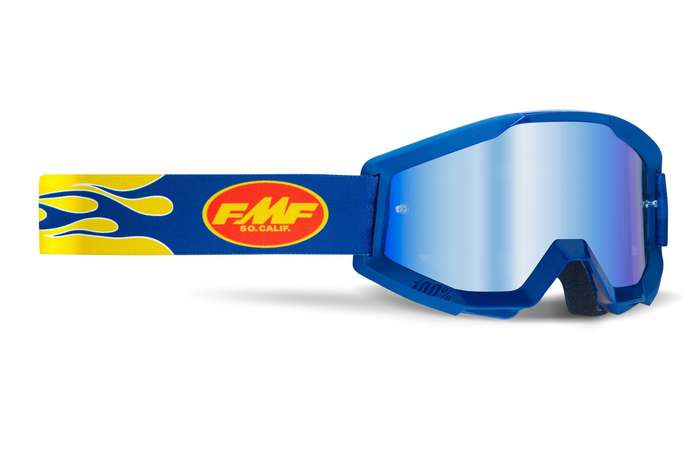 FMF PowerCore Flame Navy Goggle