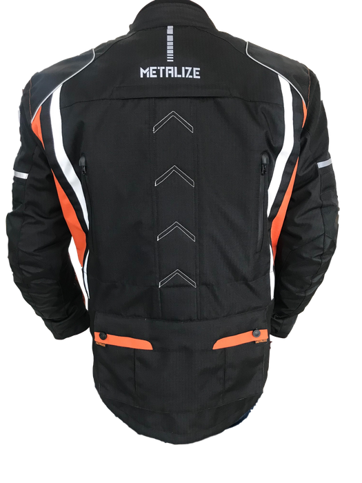 Metalize Textile 404 Black/Orange Jacket