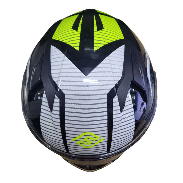 Faseed FS-825 Yellow/ White/ Black Helmet