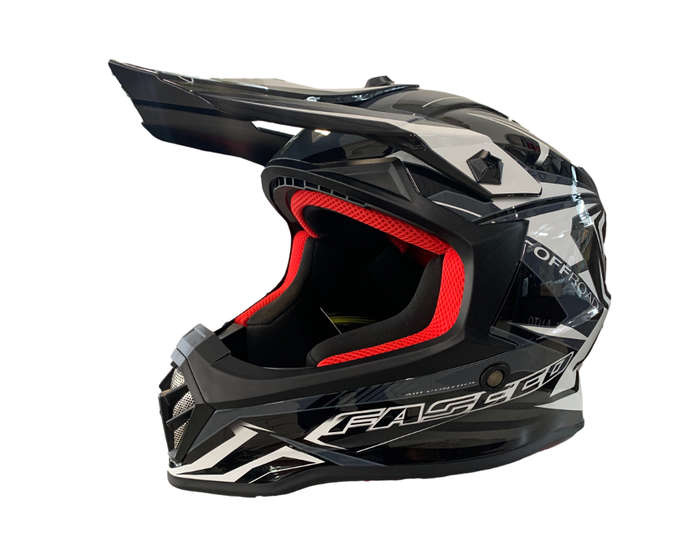 Faseed 608 Kids Black/Grey/White Helmet