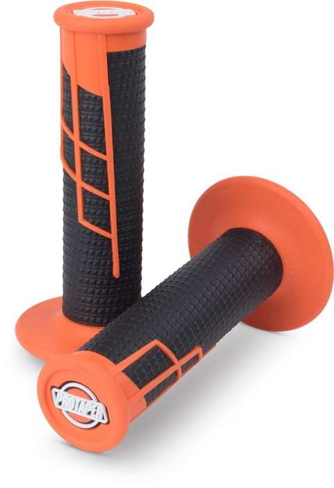 ProTaper Clamp On Half Waffle Orange/Black MX Grips