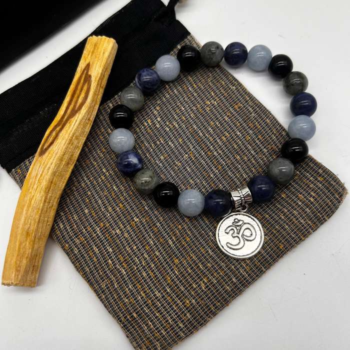 Mens - The  Psychic Chant Gemstone bracelet