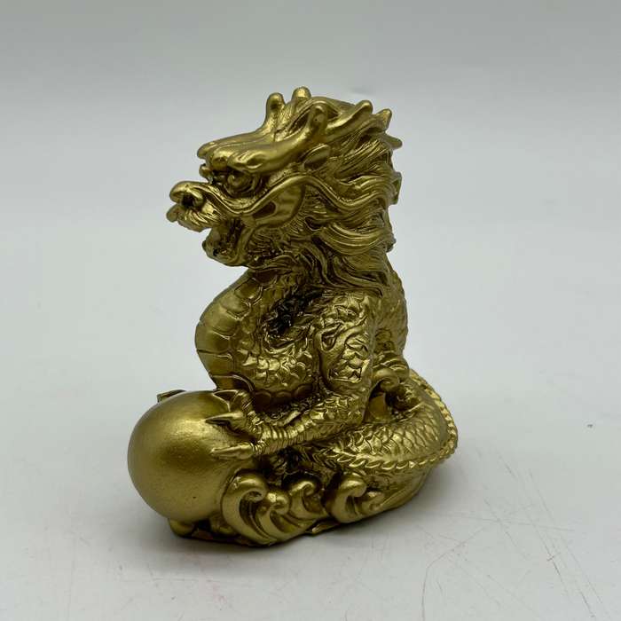 Gold Dragon With Pearl
