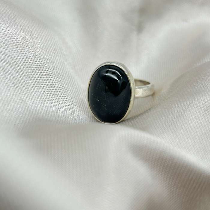 Sterling Silver Hypersthene Crystal Ring