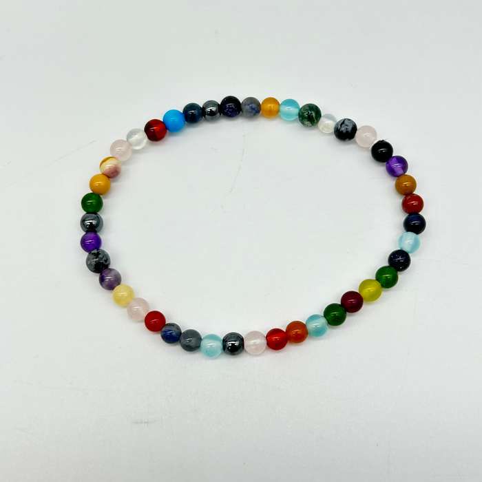 Mixed Stone Crystal Bracelet - 4mm