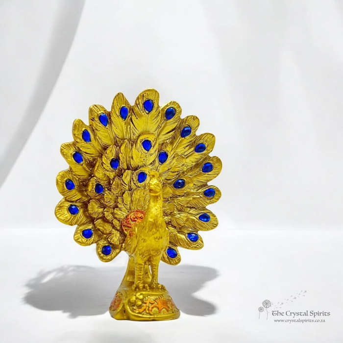 Gold Peacock Protection Amulet