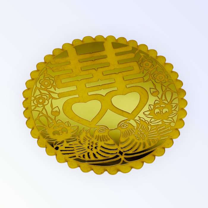 Double Happiness Gold Mirror of Love