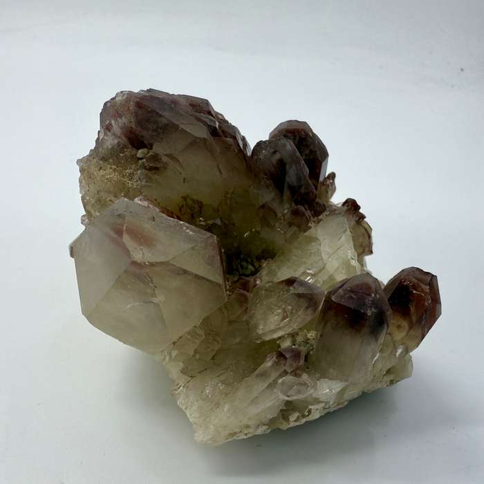 Elestial  Hematite quartz cluster Karoi Zimbabwe.