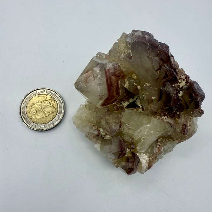 Elestial  Hematite quartz cluster Karoi Zimbabwe.