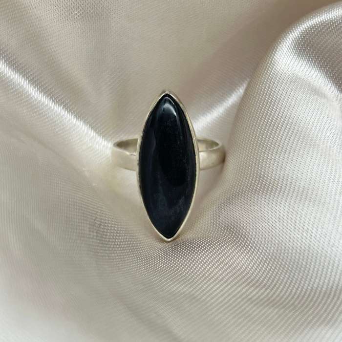 Sterling Silver Hypersthene Crystal Ring