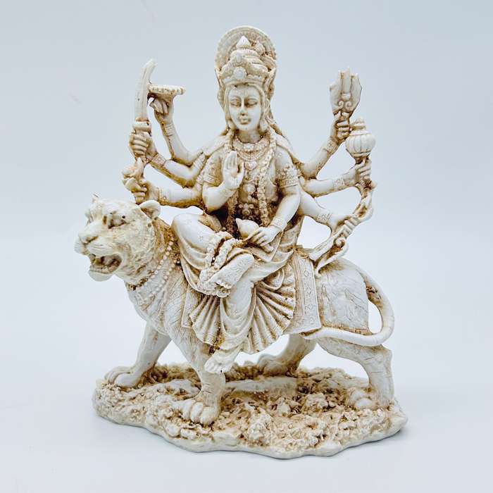 White Durga Statue