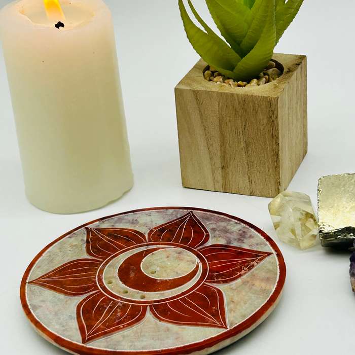 Sacral Chakra Soapstone Incense Holder