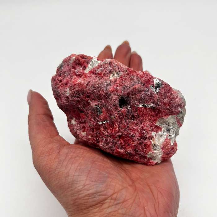 Red Rhodonite From Zimbabwe