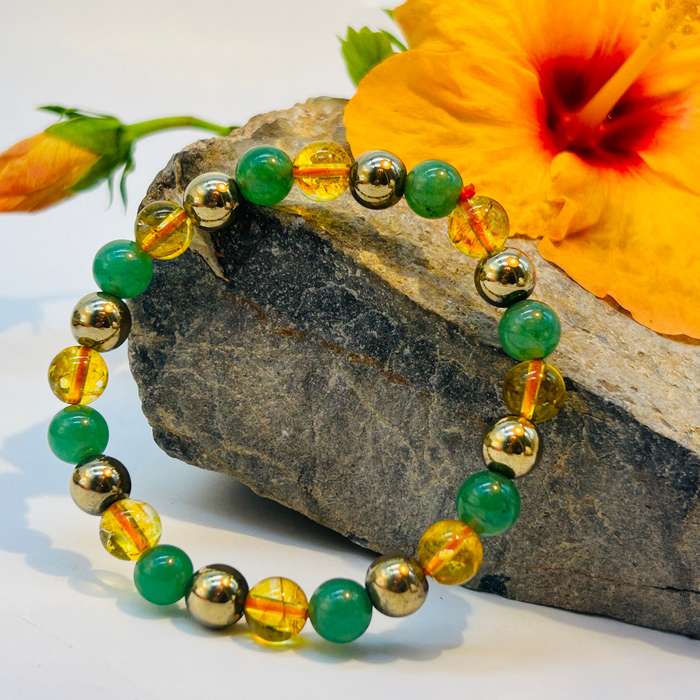 Money Magnet Crystal Bracelet - 8mm