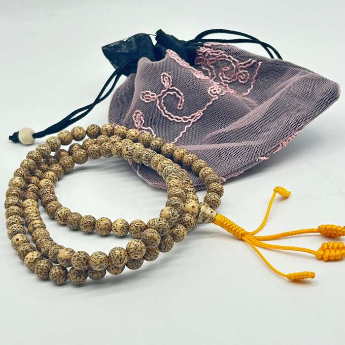 Lotus Seed Bead Mala -Small