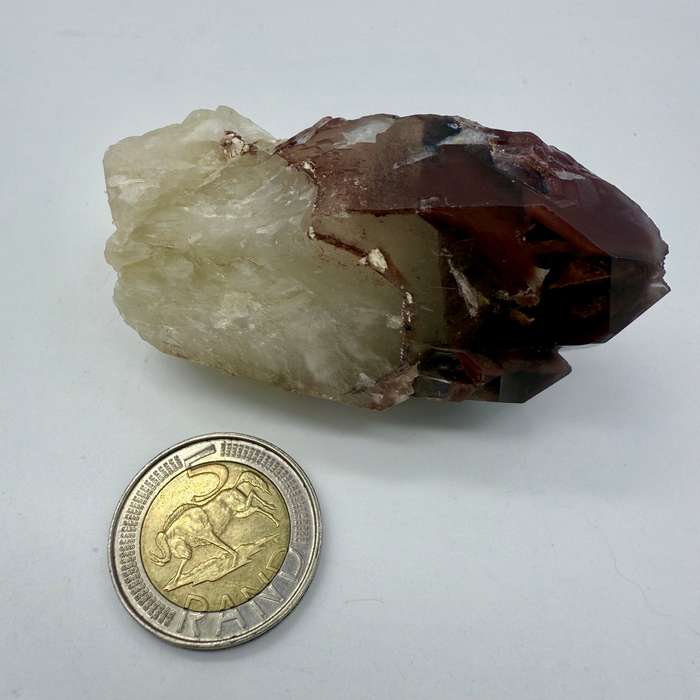 Empathic Phantom Hematite  quartz- with bridging crystal Karoi Zimbabwe