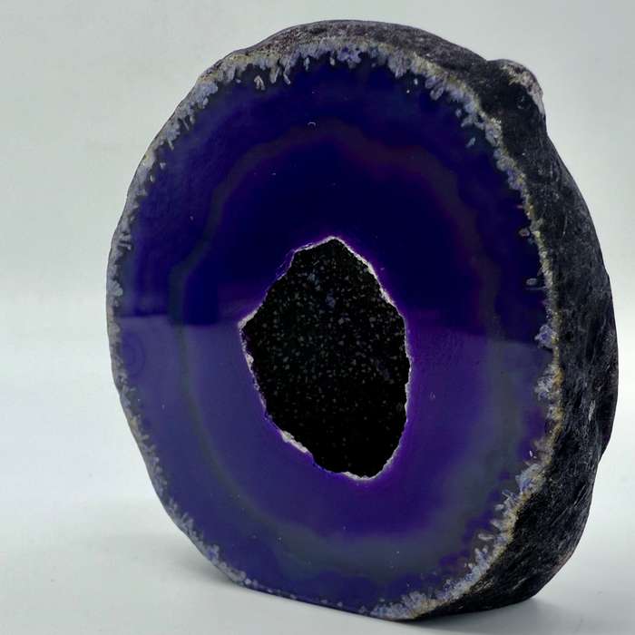 Purple Agate Crystal Geode