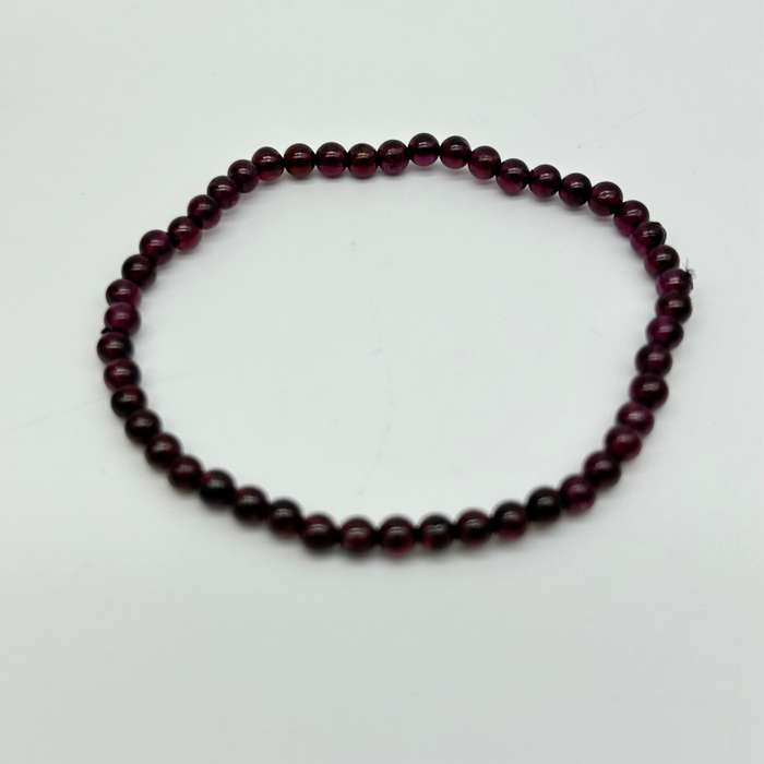 Garnet Crystal Bracelet - 4mm