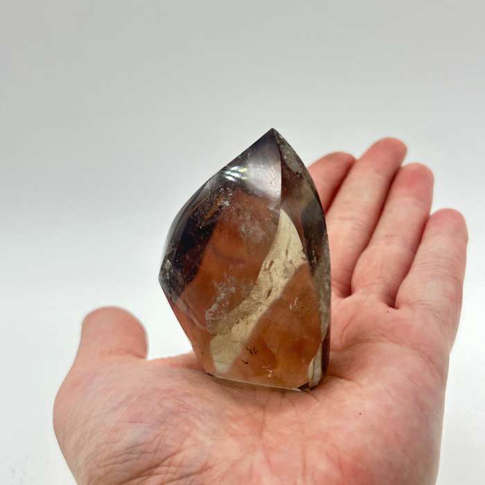 Smoky Quartz Crystal Flame