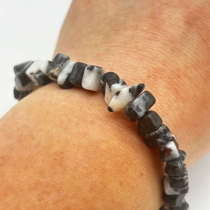 Zebra Chip Crystal Bracelet