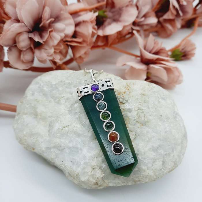 Buddstone Chakra Pencil Pendants