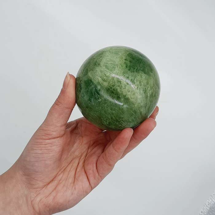 Green Fluorite Crystal Shpere