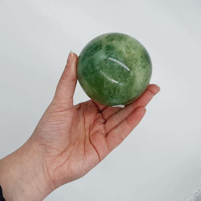 Green Fluorite Crystal Shpere