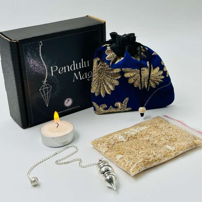 White Metal Grooved Bell Pendulum Kit