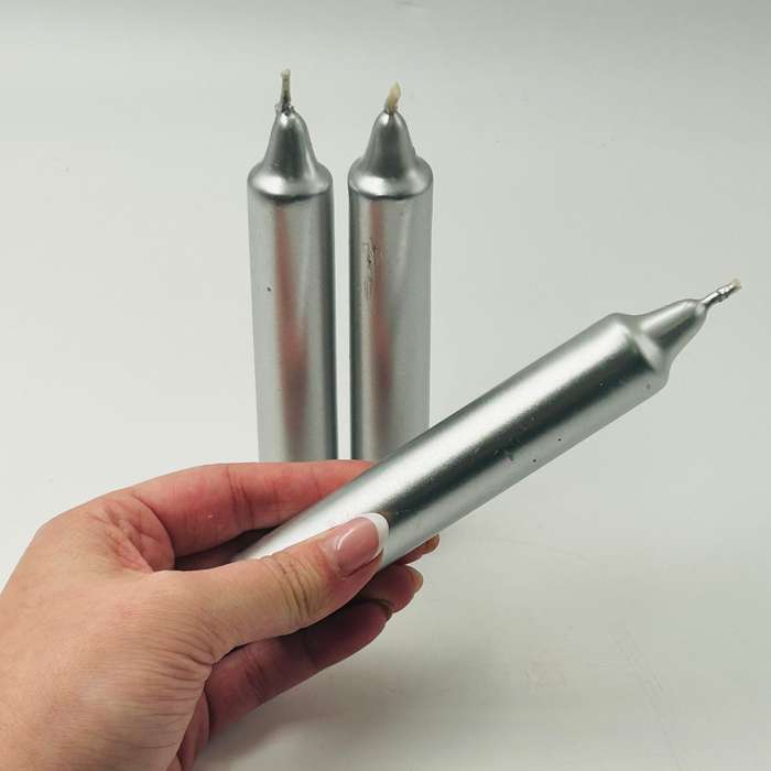 Silver Coloured Ritual Candles