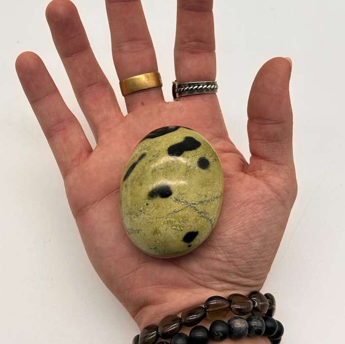 Leopard Stone (Serpentine) Galei from Madagascar