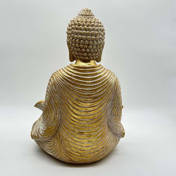 Large Buddha Leaf Bowl Statue