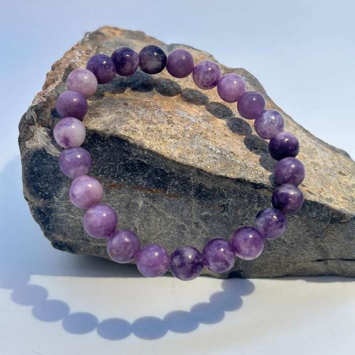 Lepidolite Gemstone Bracelet - 8mm