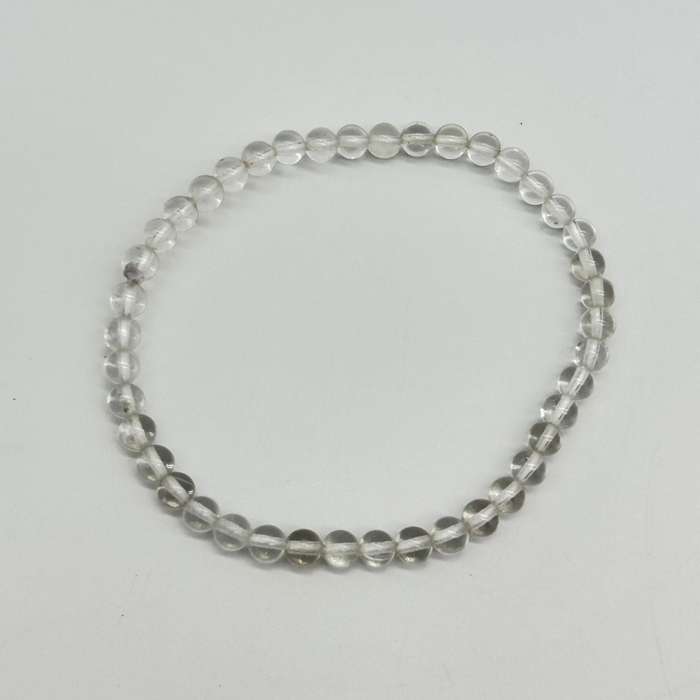 Clear Quartz Crystal Bracelet - 4mm
