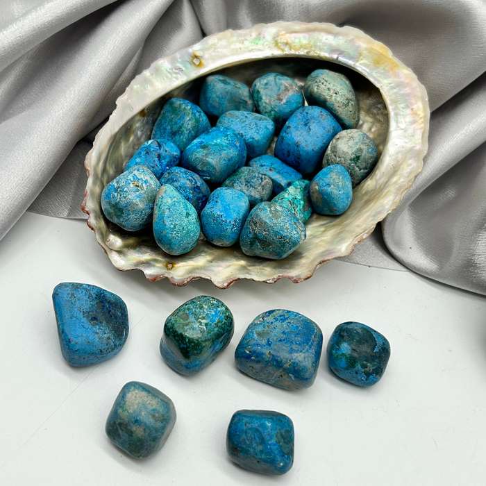 Tumbled Plancheite for Courage
