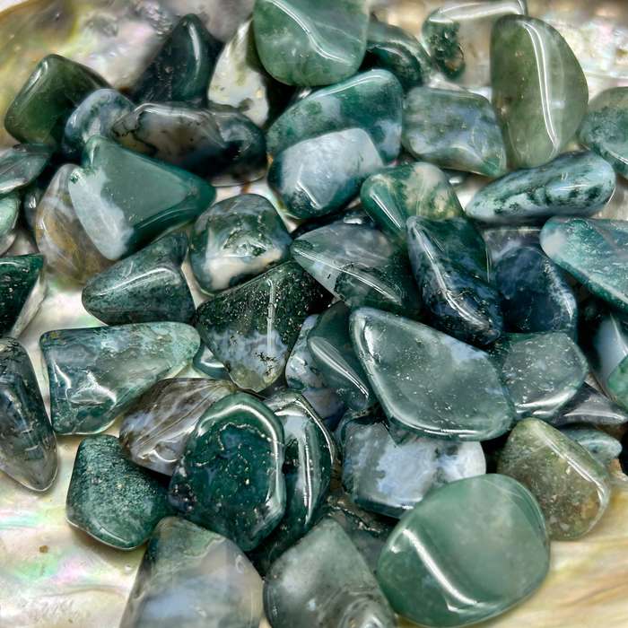 Small Tumbled Moss Agate